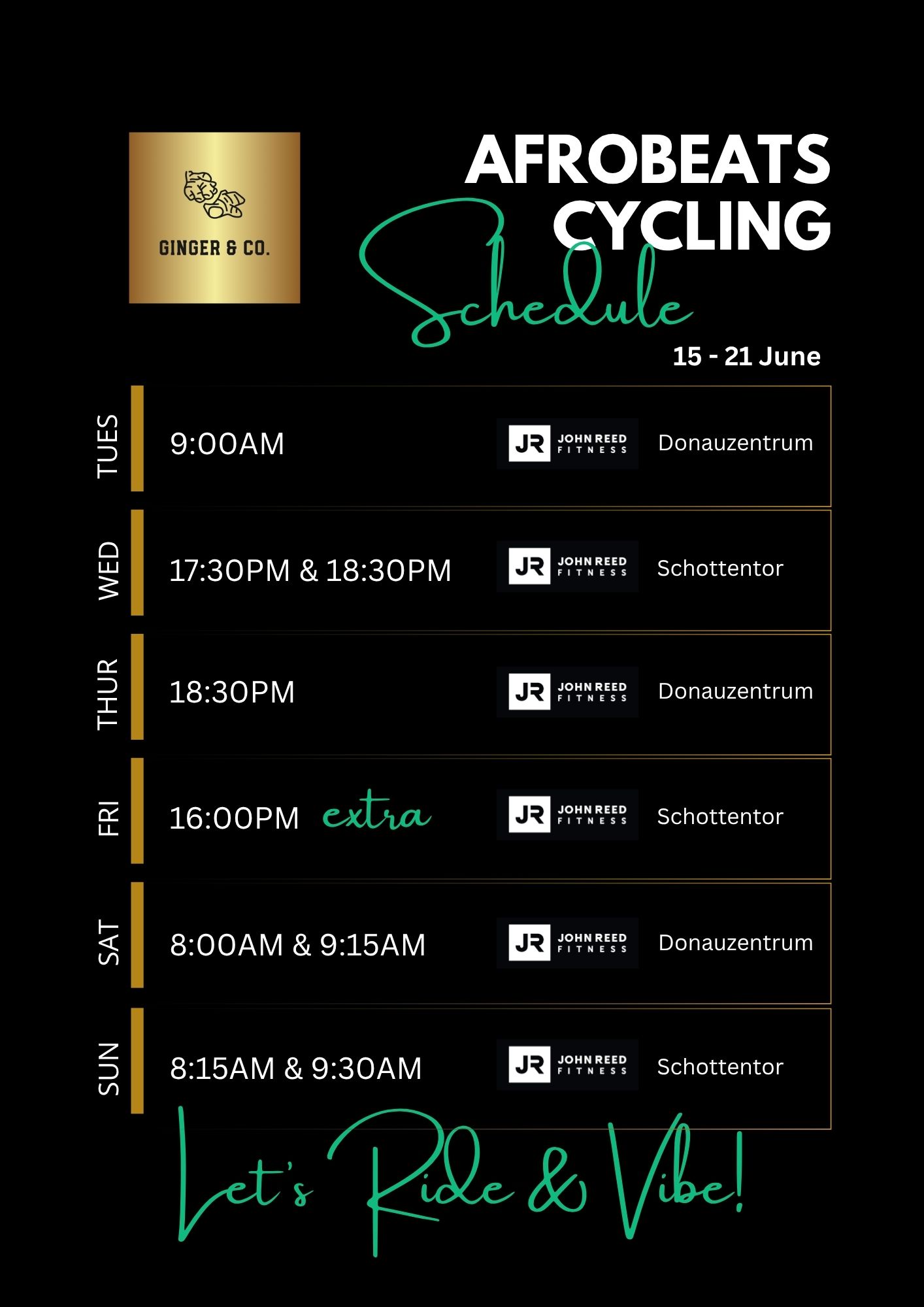 Weekly Schedule