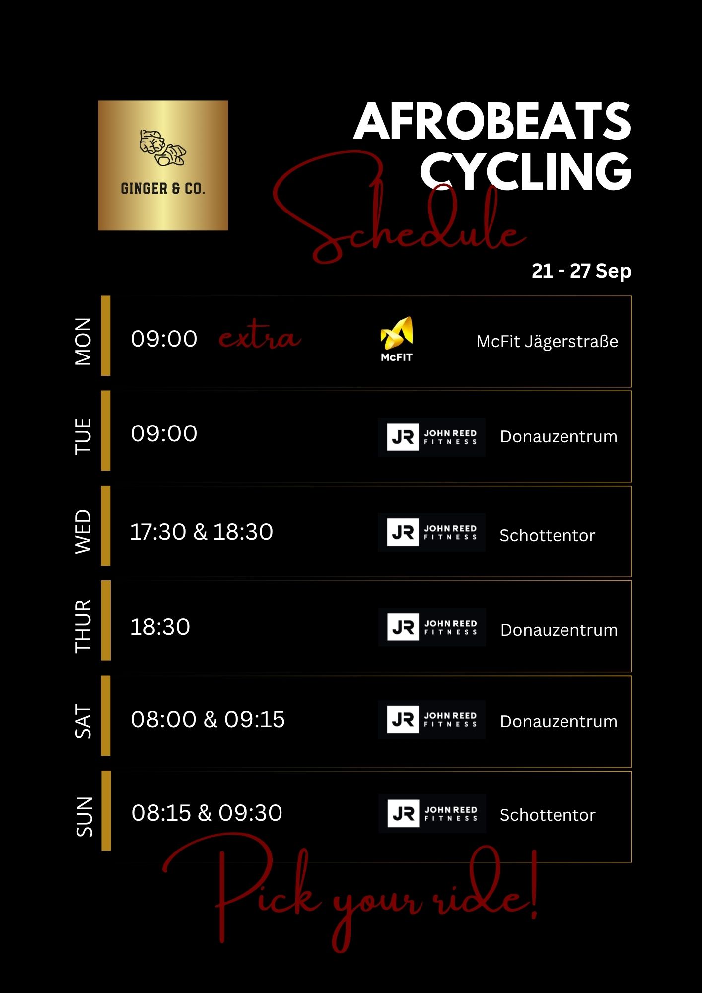 Weekly Schedule